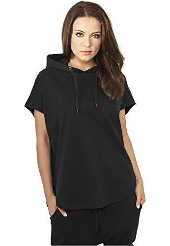 Urban Classics Women's Ladies Sleeveless Terry Hoody Sweatshirt, Black (Schwarz), (Size: Medium)