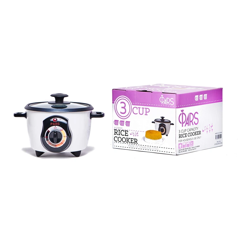 Pars Automatic Persian Rice Cooker - 3 Cup Tahdig Maker - Image 1