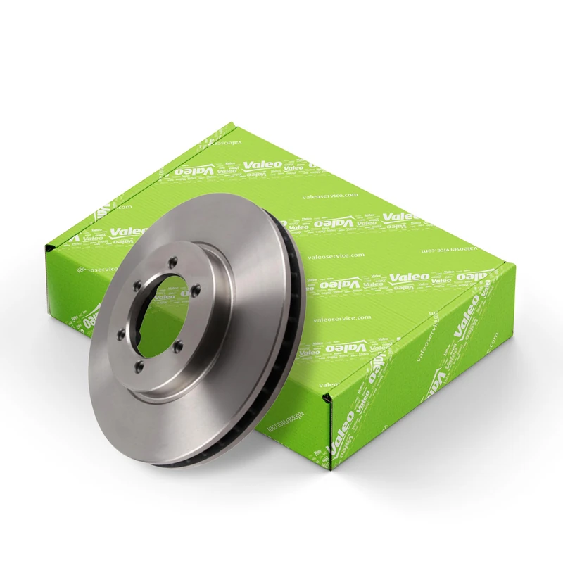 VALEO - Oiled brake discs - 197350 - Box of 2 ventilated discs - Front axle - Similar to OE design and quality - Valeo, Braking expert since 1923