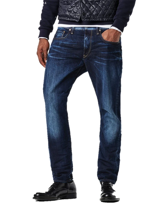 G-STAR Men's 3301 Regular Tapered Jeans, Blue (dk Aged 51003-6576-89), 27W / 32L