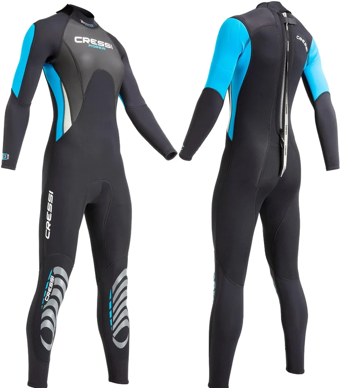 Cressi Women's Lady - All-in-one Cressi Women s Morea 3 mm Neoprene Wetsuit Black Turquoise Large Size 4, Black/Turquoise/Silver, L 4 UK
