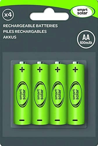 Smart Solar AA 600mAH Rechargeable Batteries