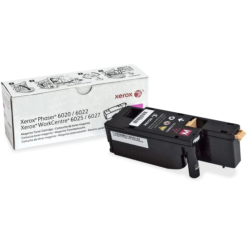 Xerox Genuine Phaser 6020 / 6022 / Workcentre 6025 / 6027 Magenta Standard Capacity Toner Cartridge (1,000 Pages) - 106R02757