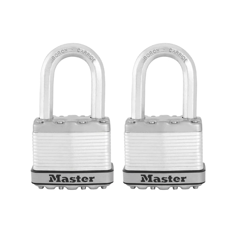 MASTERLOCK CO M5XTLFCCSEN 2 Pack, 2, Laminated Padlock by MasterLock