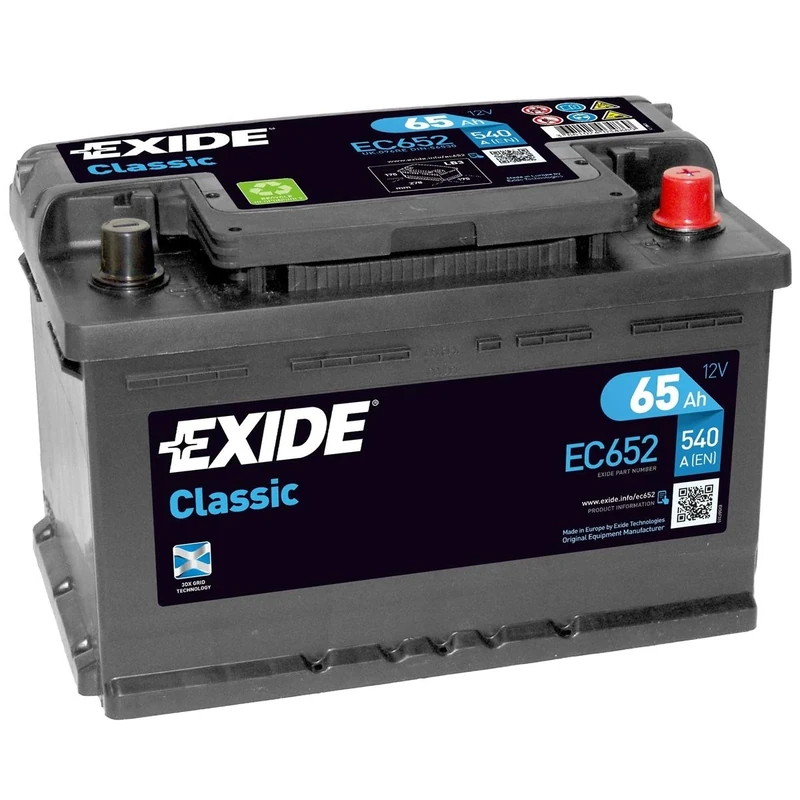 Exide Classic 65 Ah 540 A (is) EC652