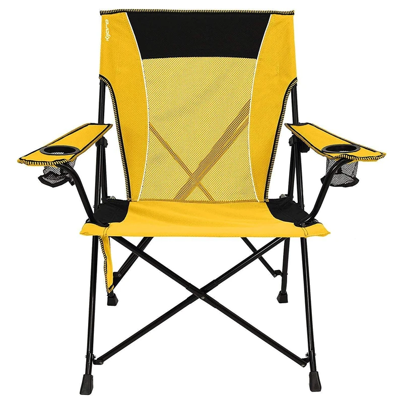 Kijaro Camping Chair, Diamond Ripstop Polyester, Izamal Yellow, Dual Lock Feature