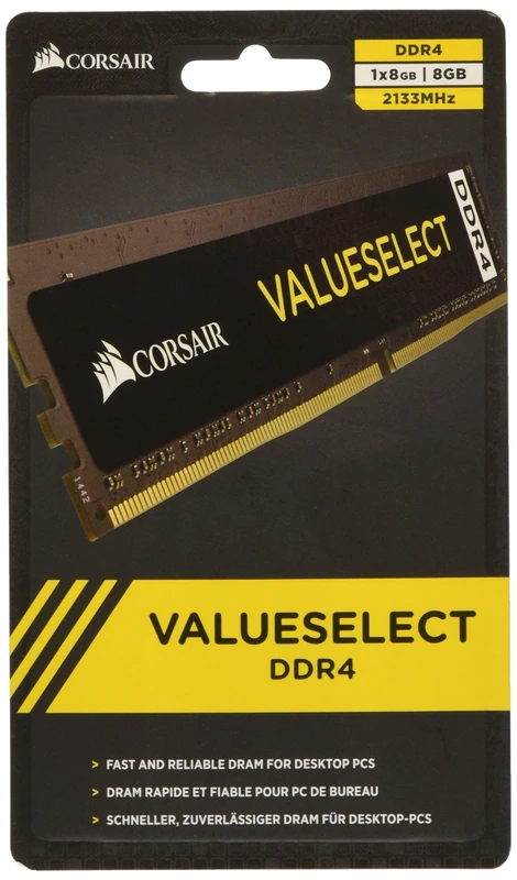 Corsair CMV8GX4M1A2133C15 8 GB DDR4 2133 MHz CL15 DIMM Memory Module - Image 1
