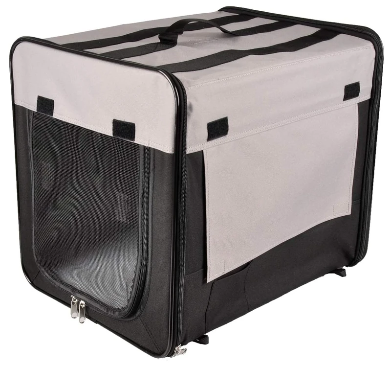 Karlie Smart Top Plus 1031297 Pet Transport Box Collapsible 46 x 36 x 41 cm Black/Grey