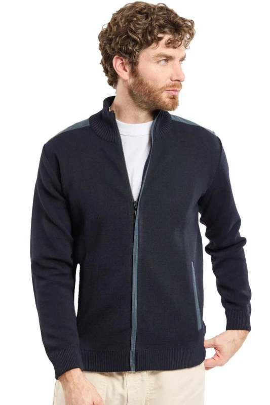 Armor Lux Men's Cardigan Carnac Homme Jumper, Rich Navy, S