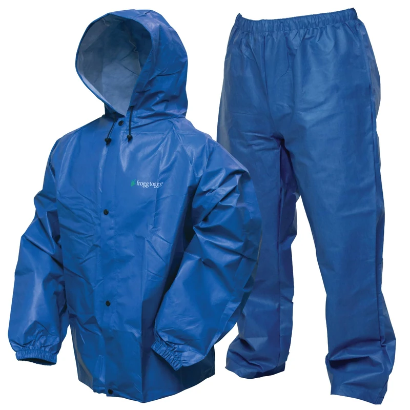 FROGG TOGGS Unisex Pro Lite Waterproof Rain Suit, Blue, S-M UK