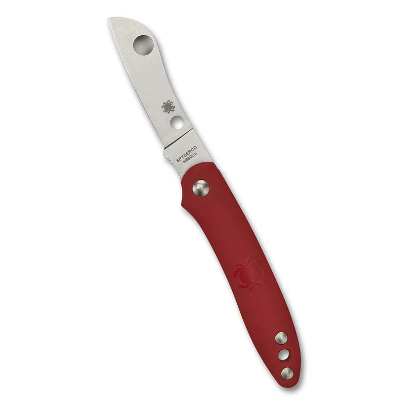 Spyderco C189PRD Roadie Folding Knife, Red, 2.09-Inch