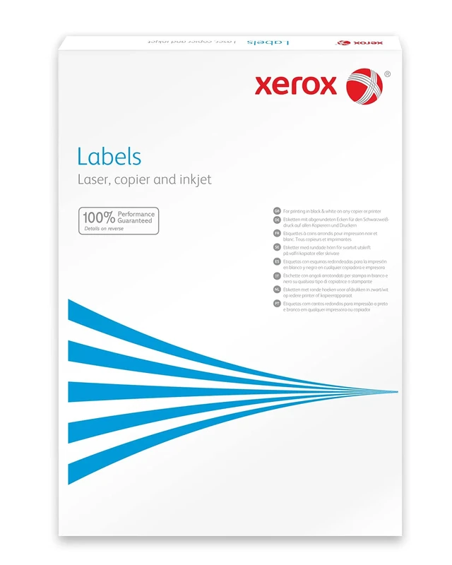 Xerox 003R96296 Multi-Purpose Labels White A4 33.90 x 99.10 mm 16 Labels per Sheet 100 Sheets per Box