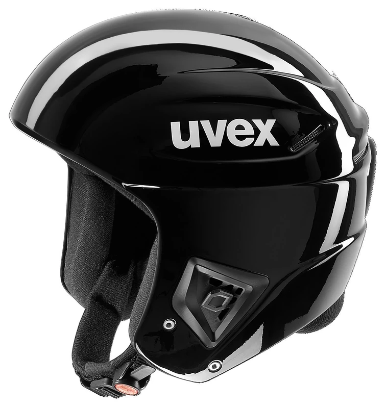 uvex Race + - Ski Helmet for Men and Women - Optimized Ventilation - upgradable with a Chinguard - all Black - 58-59 cm