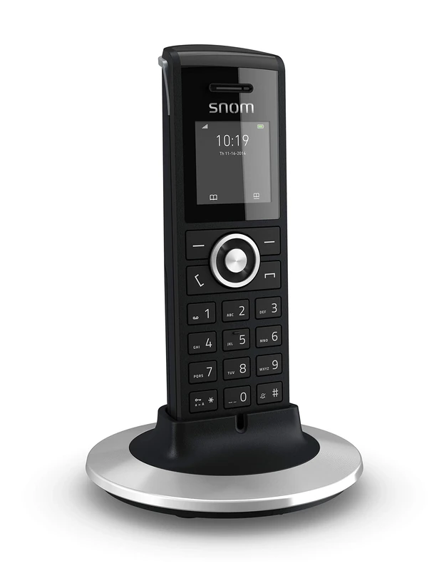 SNOM M25 DECT cordless standard handset, configurable to M300 and M700 basestations, Speakerphone, DECT encryption; 3987