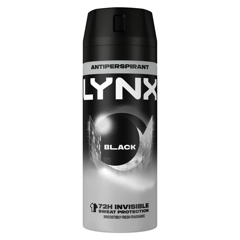 Lynx Dry Black Aerosol Anti-Perspirant Deodorant, 150ml
