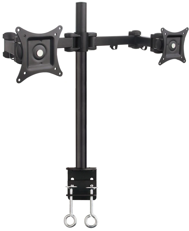 TECHLY 301740 Desk mount for 2 Monitors 13-27" with Clamp Black