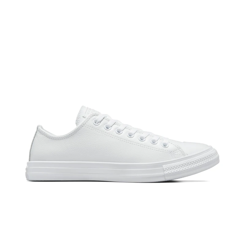 converse All Star Monochrome Cuir Ox Trainers Men White - 11.5 (11) - Low Top Trainers Shoes