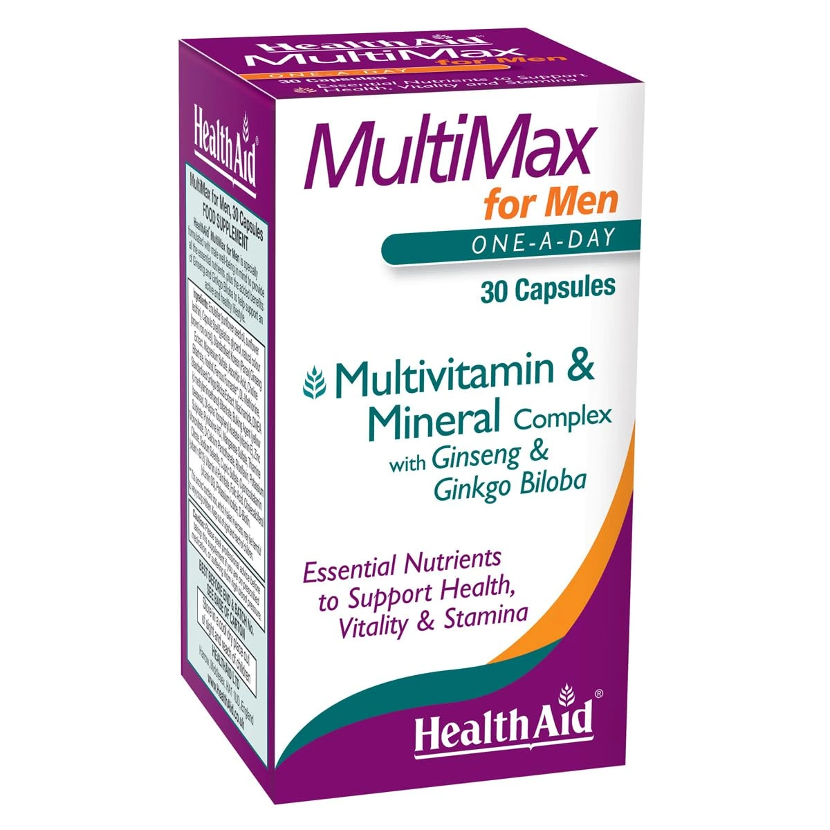 HealthAid MultiMax for Men Multivitamins and Minerals, 30 Capsules