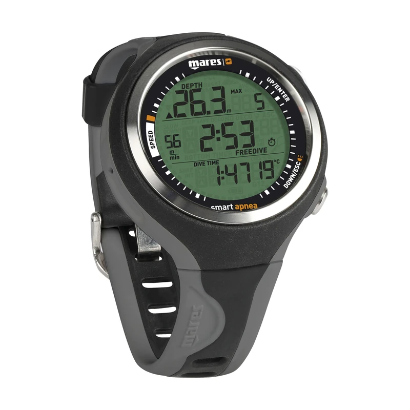 Mares Smart Apnea Freediving Computer, Adult, Black/Grey - Image 1