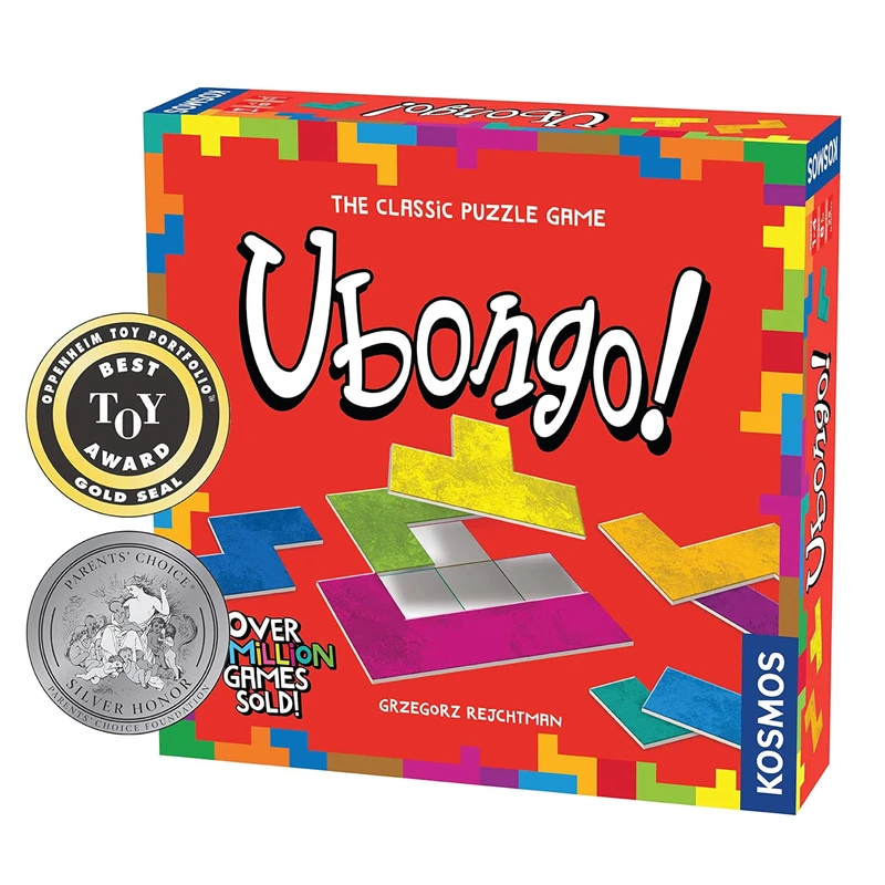 Thames & Kosmos Ubongo! Classic, Tile Puzzle Game, Family Games for Game Night, Board Games for Adults and Kids, For 1 to 4 Players, Age 8+