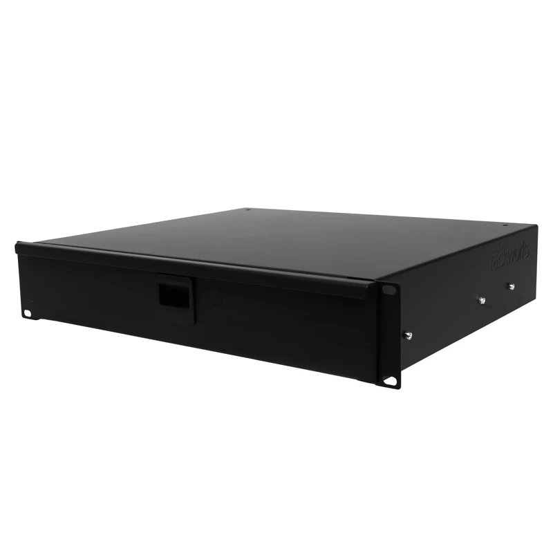 Gator Rackworks Standard 2U Rack Mount Drawer with Foam Interior and Lock; 14.2" Deep (GRW-DRWDF2)