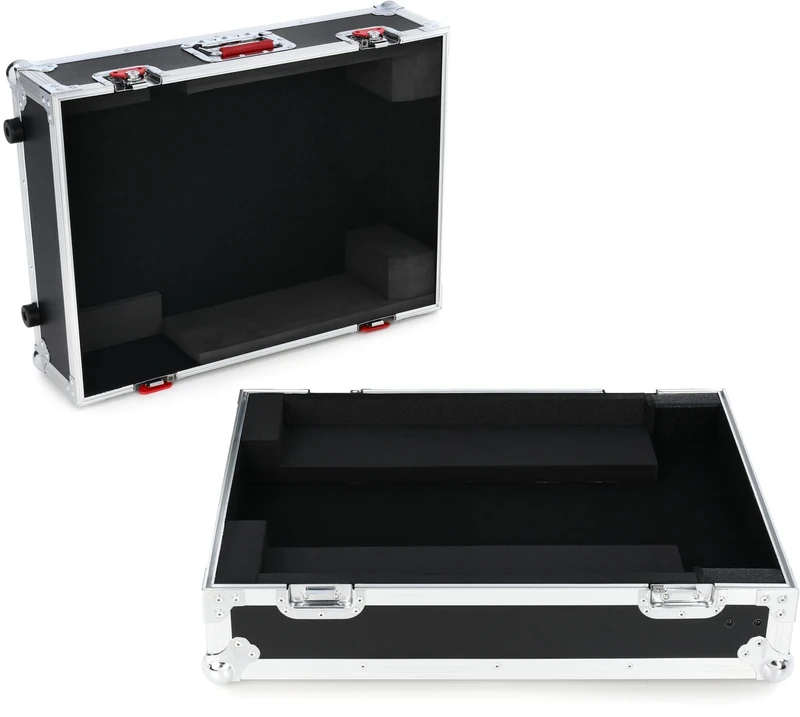 Gator Cases G-TOUR ATA Style Road Case - Custom Fit for Allen and Heath QU16 Mixer with Built in Wheels and Retractable Tow Handle; (G-TOURQU16)