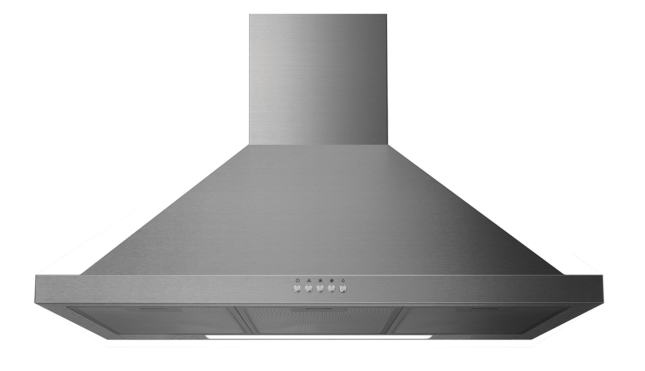 Statesman CHM60SS Chimney Cooker Hood Extractor, 2 Speed Settings, Slide Control, LED Light, 60 cm, Aluminum Mesh Washable Grease Filter, Stainless Steel