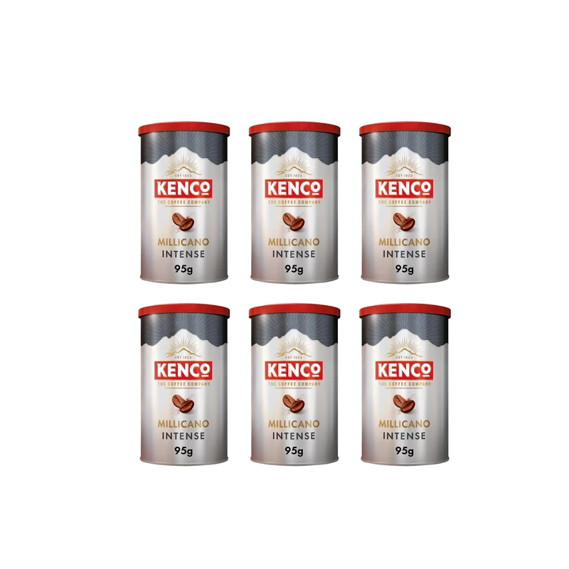 Kenco Millicano Intense Instant Coffee 95g (Pack of 6 Tins, Total 570g)