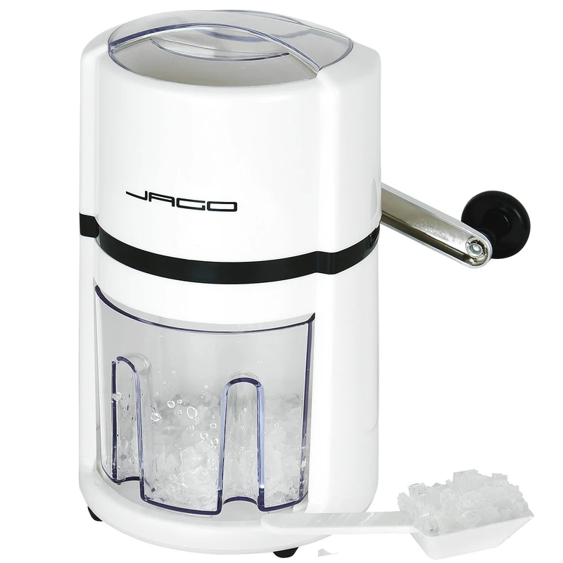 Jago Manual Ice Crusher with Blades White