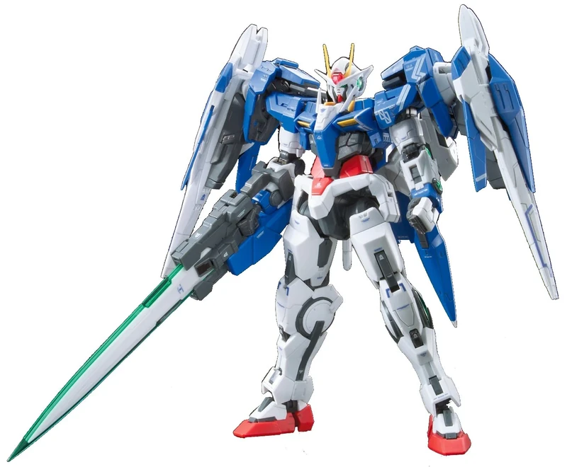 BANDAI Hobby Real Grade 1/144-Scale 00 Raiser Gundam 00" Action Figure