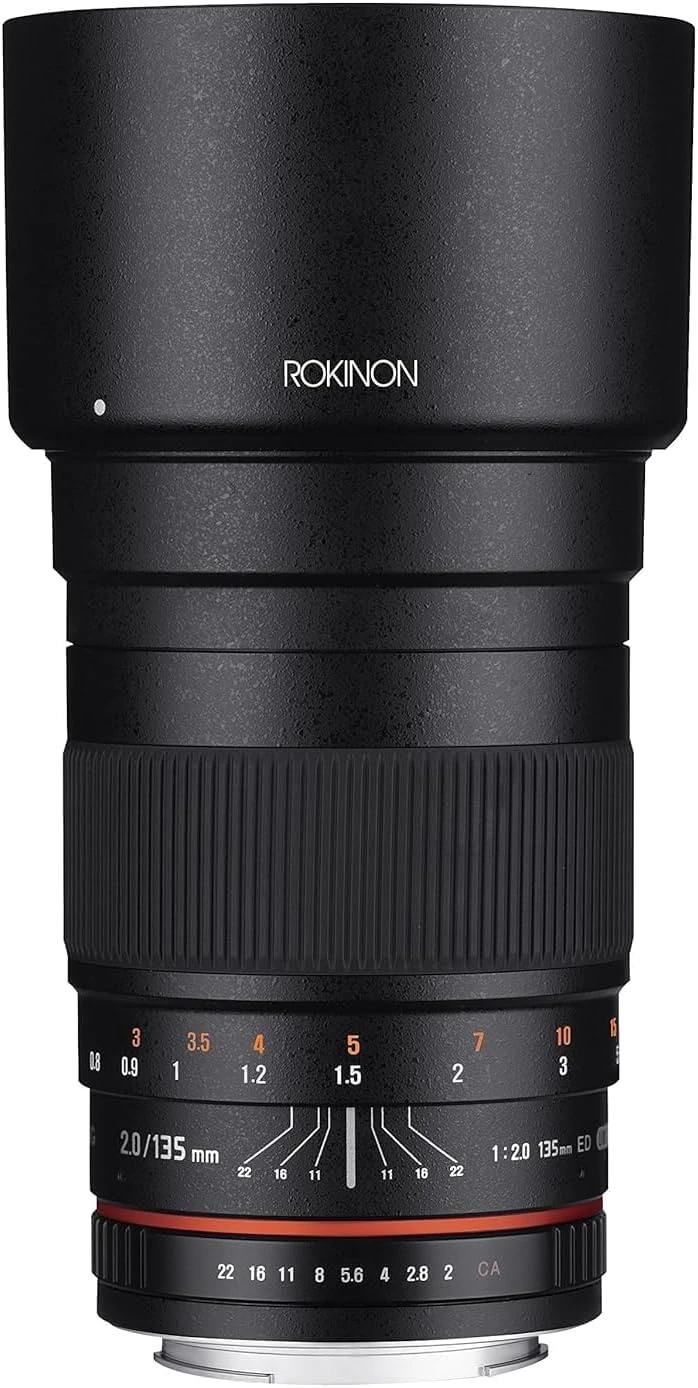 Rokinon 135mm F2.0 ED UMC Telephoto Lens for Canon Digital SLR Cameras Black