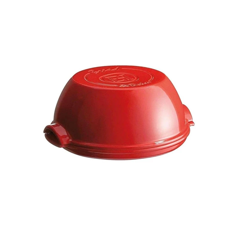 Emile Henry Bread Cloche, Burgundy, 33.5 x 28.5 x 16.5 cm