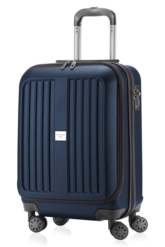 HAUPTSTADTKOFFER®"Xberg" - Set or Single Hard-Side Luggage in Different Sizes and Colors (42l, 90l and 126l) - Matt - TSA Lock (No Key) (90 liters, Dark Blue)