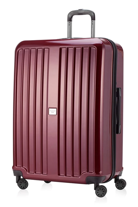 HAUPTSTADTKOFFER - X-Berg - Luggage Suitcase Hardside Spinner Trolley 4 Wheel Expandable, TSA, 75 cm, 126 Liter, Burgundy