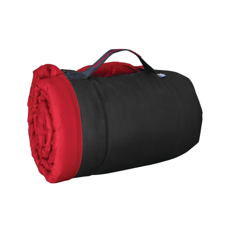 Kurgo Waterproof Dog Bed Wander Loft, Outdoor Portable Bed Roll for Pets, Travel, Hiking, Camping, Chili Red, Medium
