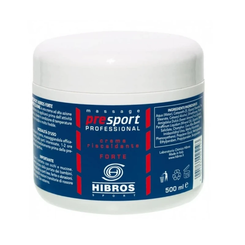 HIBROS Sport PreSport Strong Professional Warming Cream, 500ml - Image 1