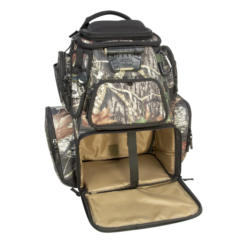 Custom Leathercraft Wild River Nomad CLC WCN604 Tackle Tek Nomad LED Lighted Camo Backpack, Mossy Oak