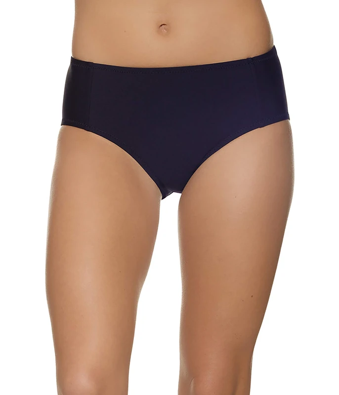 Helen Jon Women's Resort Essentials High Waist Bikini Bottom - Blue -