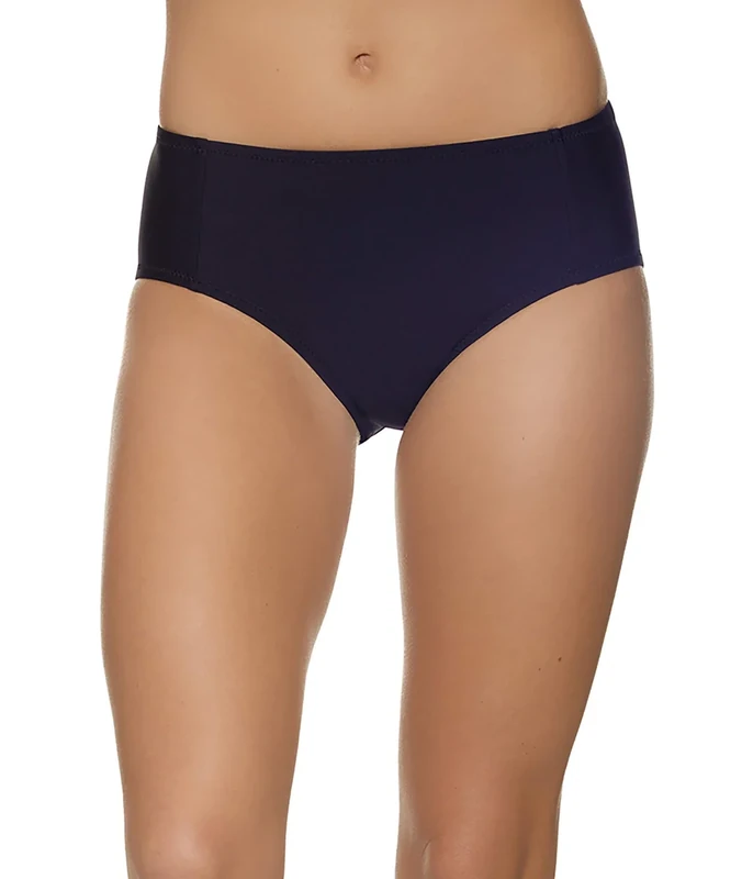 Helen Jon Women's Resort Essentials High Waist Bikini Bottom - Blue -