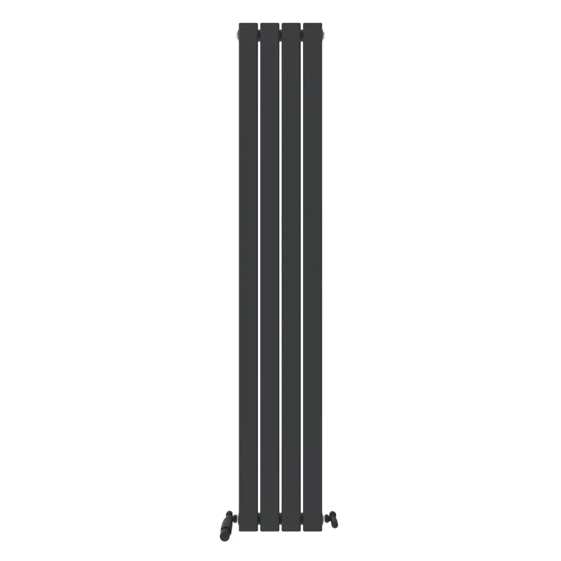 iBathUK Apex Tall Vertical Radiator, Single Flat Panel Radiators, 1800x306mm Slim Radiator, Wall Mounted for Bathroom,Kitchen,Living Room- Anthracite