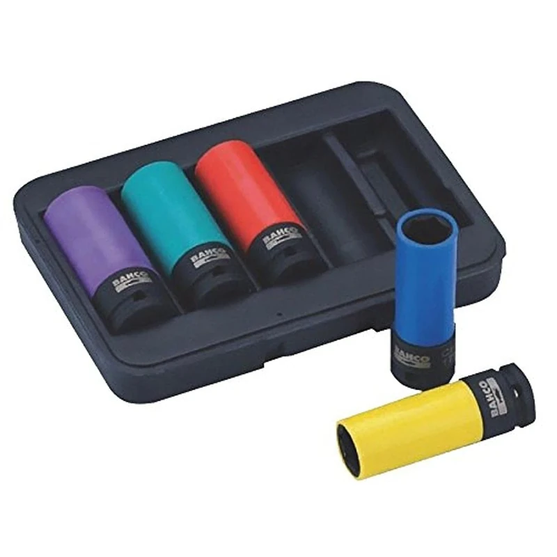 BWSS12P5 1/2in Drive Impact Wheel Socket Set of 5