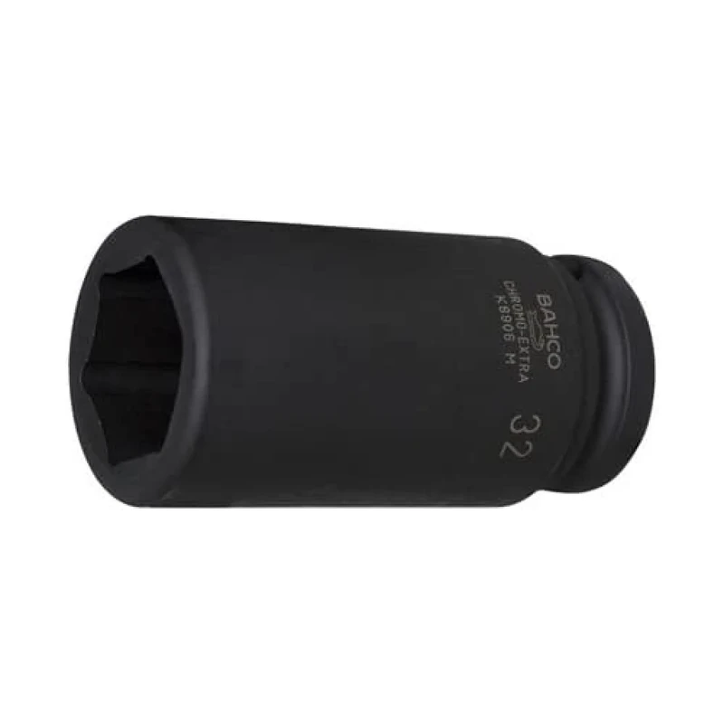 Bahco K8906Z-2 Long Deep Socket, Black, 2-Inch
