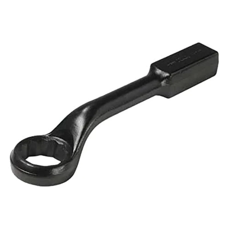 Bahco 315Z-1.3/8 1.3/8 Zoll Ring End Slogging Wrench Double Hex with 45 Degree Offset Head, Black