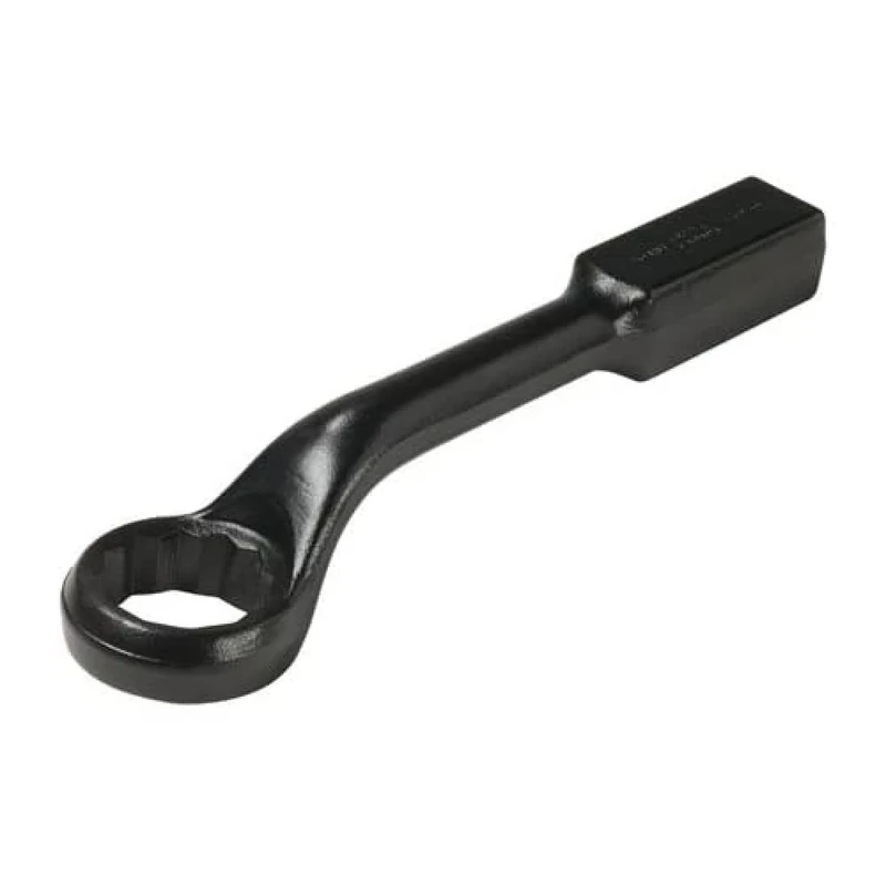Bahco 315Z-1.1/2 1.1/2 Zoll Ring End Slogging Wrench Double Hex with 45 Degree Offset Head, Black