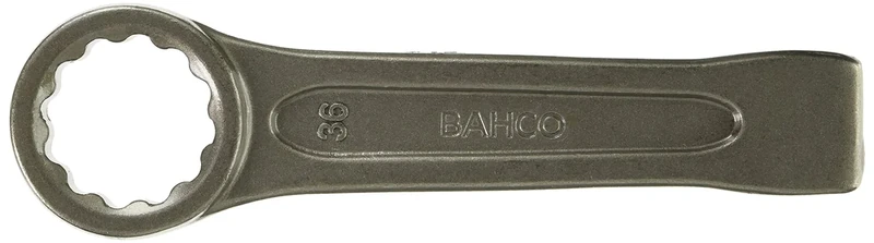 Bahco 7444SG-M-36 12-Points Ring End Slogging Wrench, Grey, 36 mm