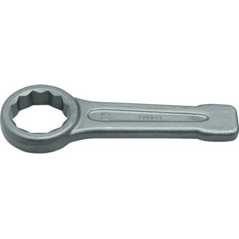 Bahco 7444SG-M-34 12-Points Ring End Slogging Wrench, Grey, 34 mm