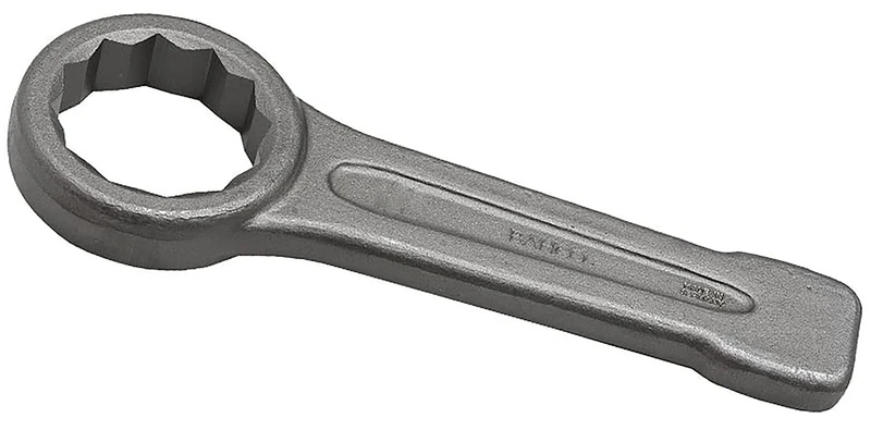 Bahco 7444SG-M-30 12-Points Ring End Slogging Wrench, Grey, 30 mm