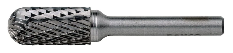 Bahco C1625C08 Rotary Burr with Cylindrical Round Nose Coarse, 0 V, Silver, 16/65 mm