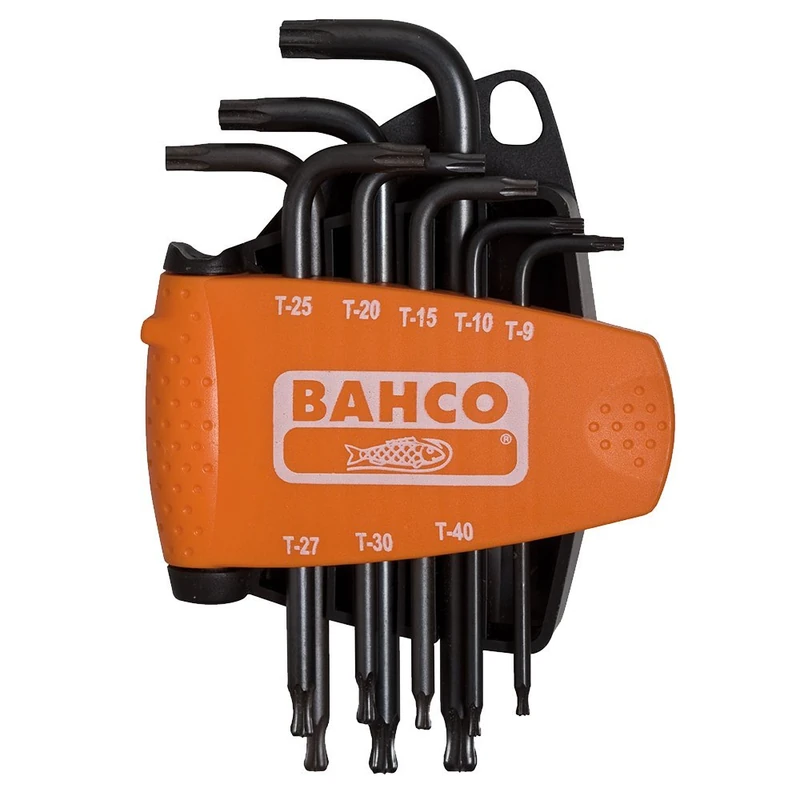 Bahco BE-9675 Hexagon Offset Screwdrivers Set, Black/Orange