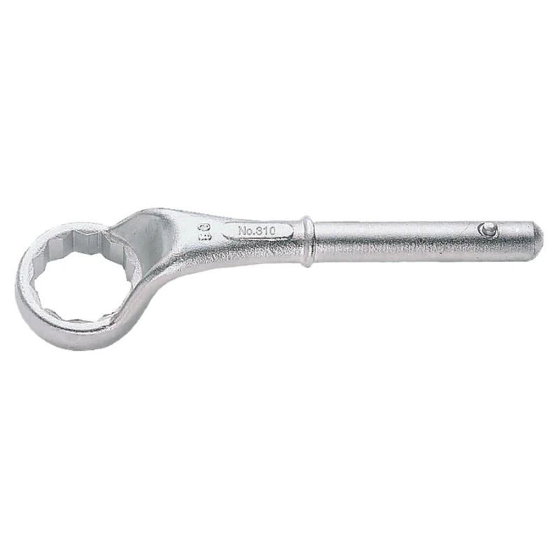 Bahco 310M-27 Double Hex Ring End Heavy Duty Wrench, Silver